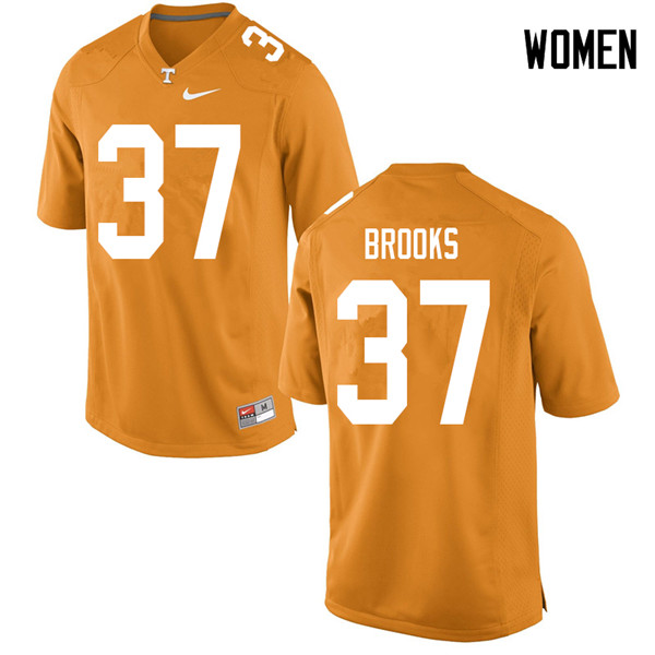 Women #37 Paxton Brooks Tennessee Volunteers College Football Jerseys Sale-Orange